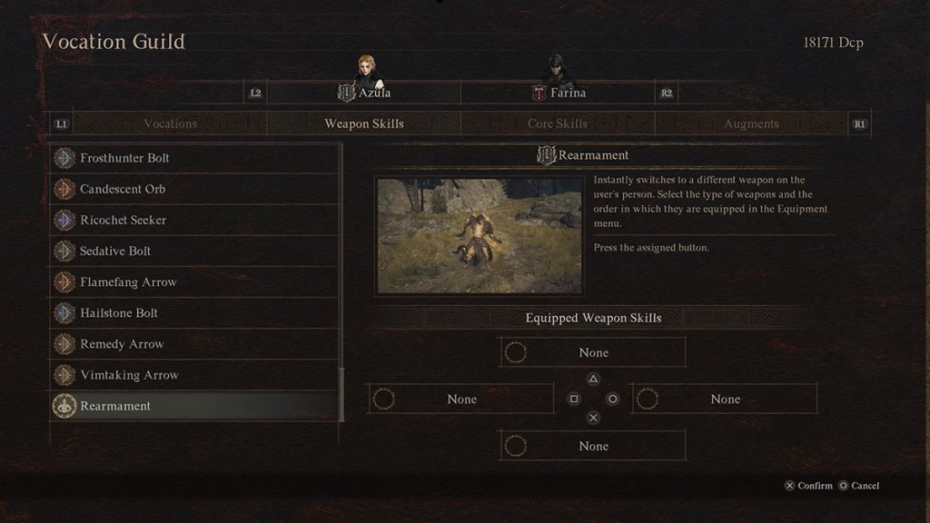 Screenshot of Rearment in Dragon's Dogma 2