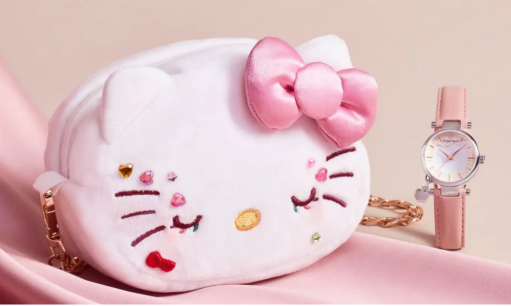 Hello Kitty angel heart-shaped watch bag