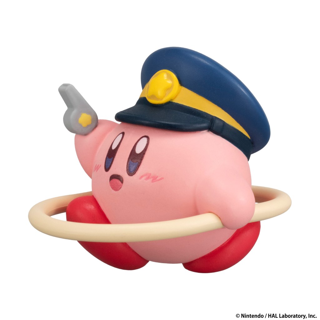 Kirby Pupupu Train lineup - Kirby as train station officer