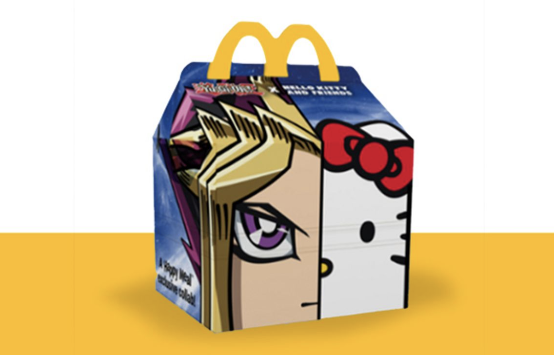 Yu-Gi-Oh Hello Kitty Happy Meal Toys в McDonald's в Великобритании
