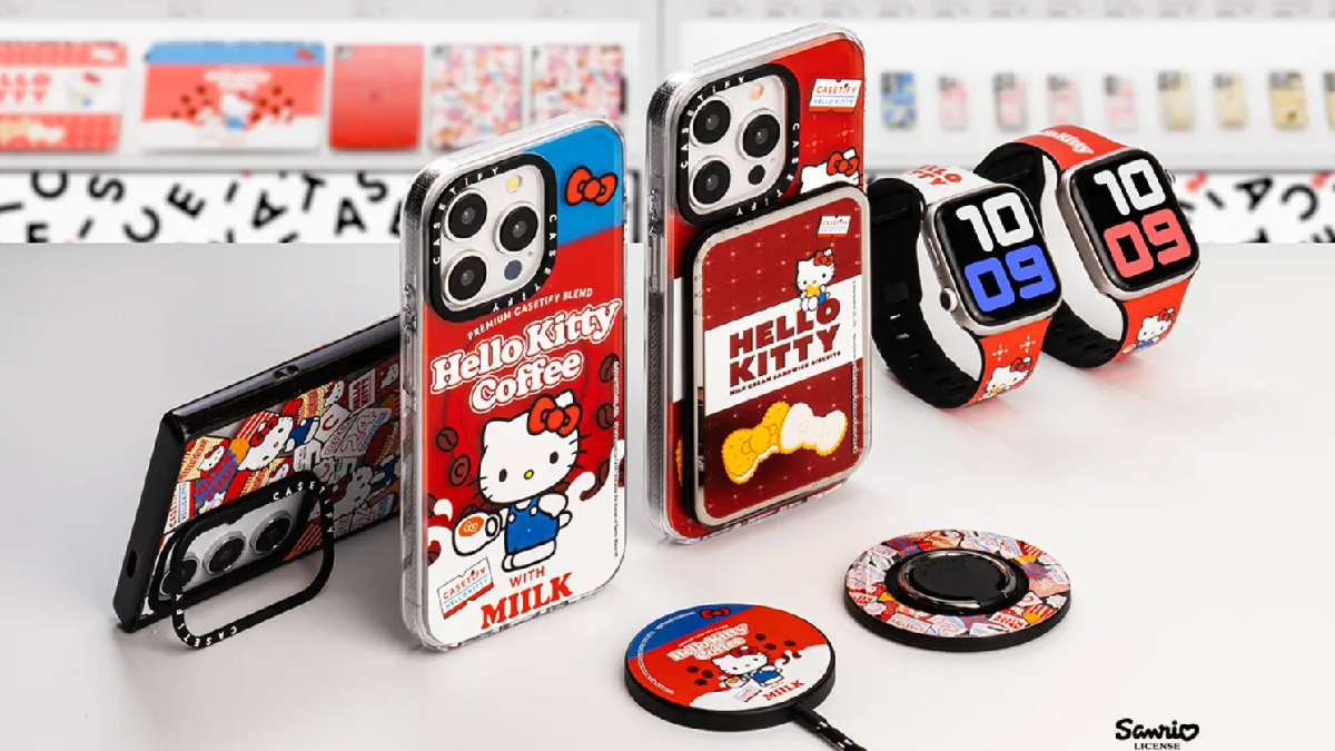 CASETiFY Яркие чехлы для телефонов Hello Kitty, посвященные 50-летнему юбилею