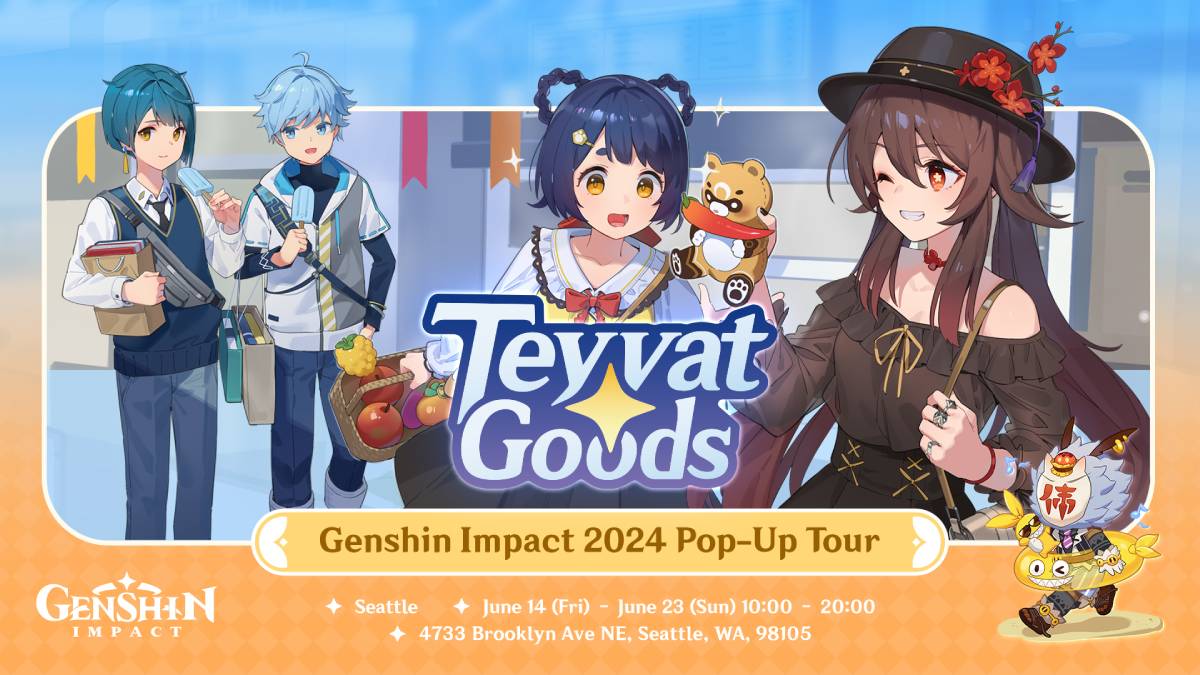 Next Genshin Impact Pop-Up Store Sells Merchandise in Seattle