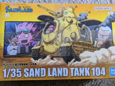 Sand Land Tank 104 Model Kit Looks Really Good With Little Effort