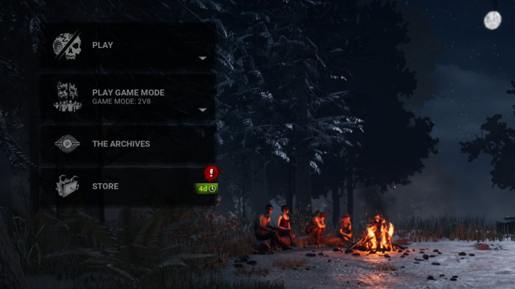 Dead by Daylight Main Menu Prompts