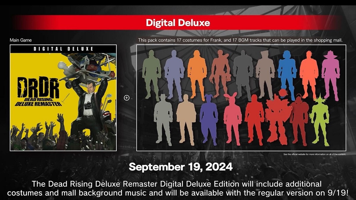 dead rising deluxe remaster digitale deluxe dlc