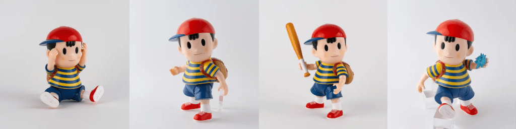 Earthbound Ness soft vinyl toy - poses