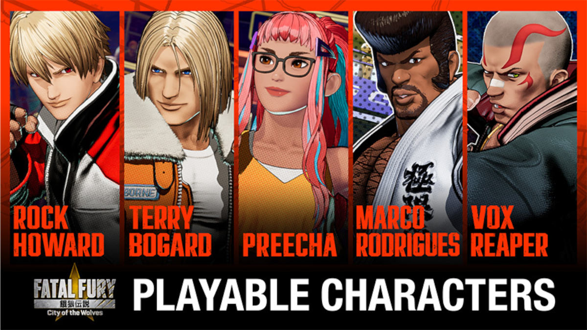 Fatal Fury City of the Wolves demo characters in Evo 2024