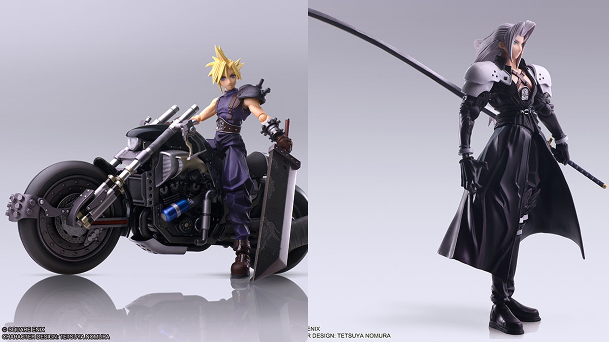 Final Fantasy VII Cloud, Sephiroth, Zack Bring Arts Figures Coming