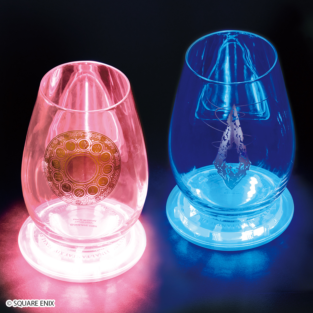 Final Fantasy XIV Glass and Glowing LED Coaster Sets Appear