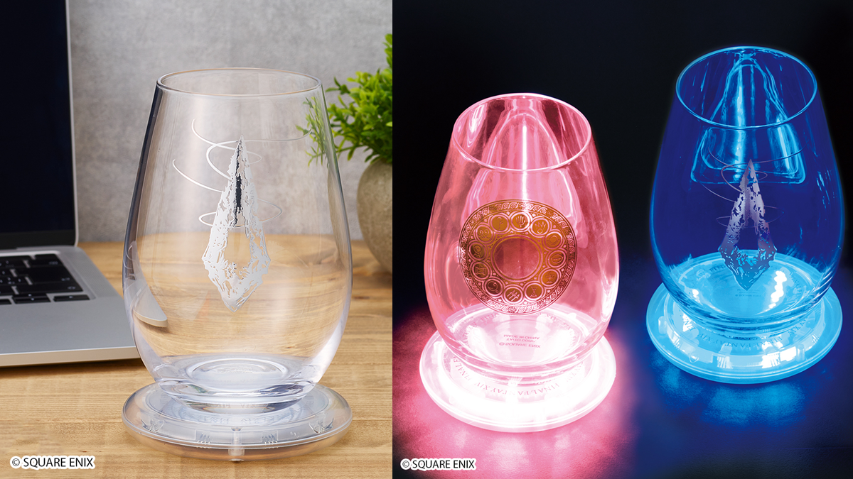 Final Fantasy XIV Glass and Glowing LED Coaster Sets Appear