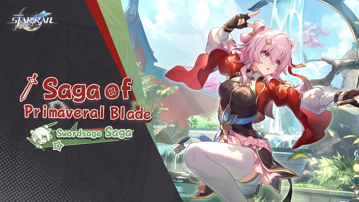 March 7th and the Banner for the new Honkai: Star Rail Event: Saga of Primaveral Blade