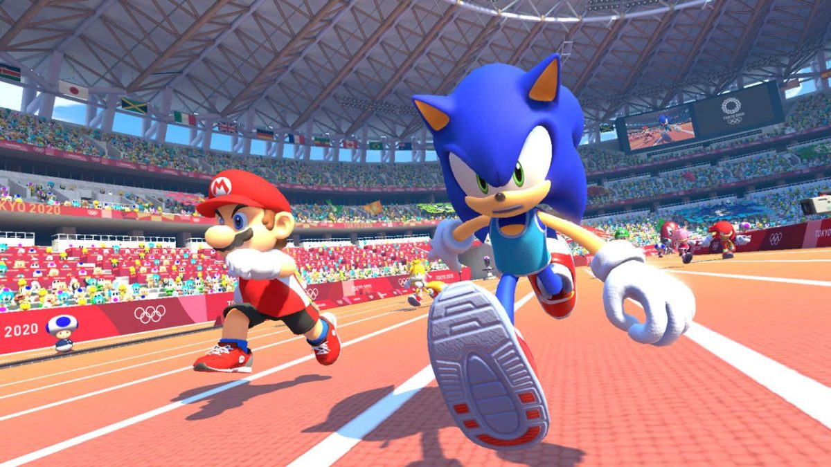 Mario and Sonic competing at the Tokyo Olympics - the last entry in the series, for now