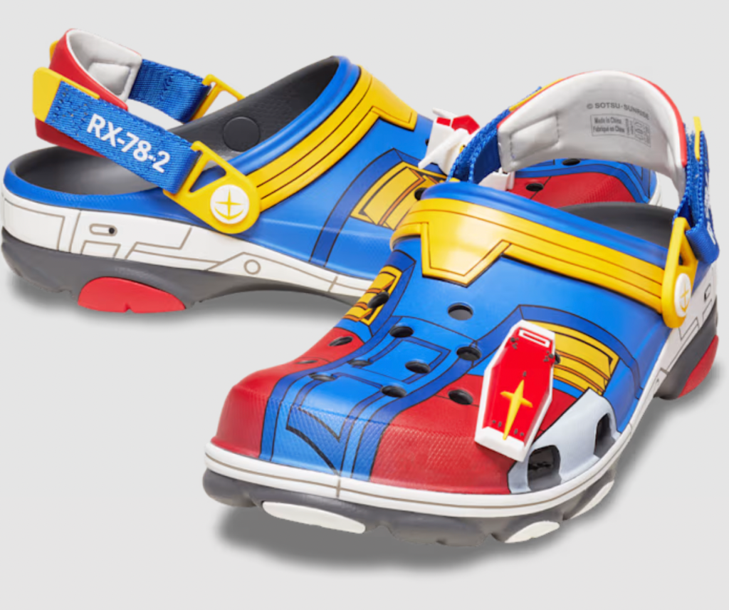 Gundam Crocs появятся в размерах для взрослых и детей