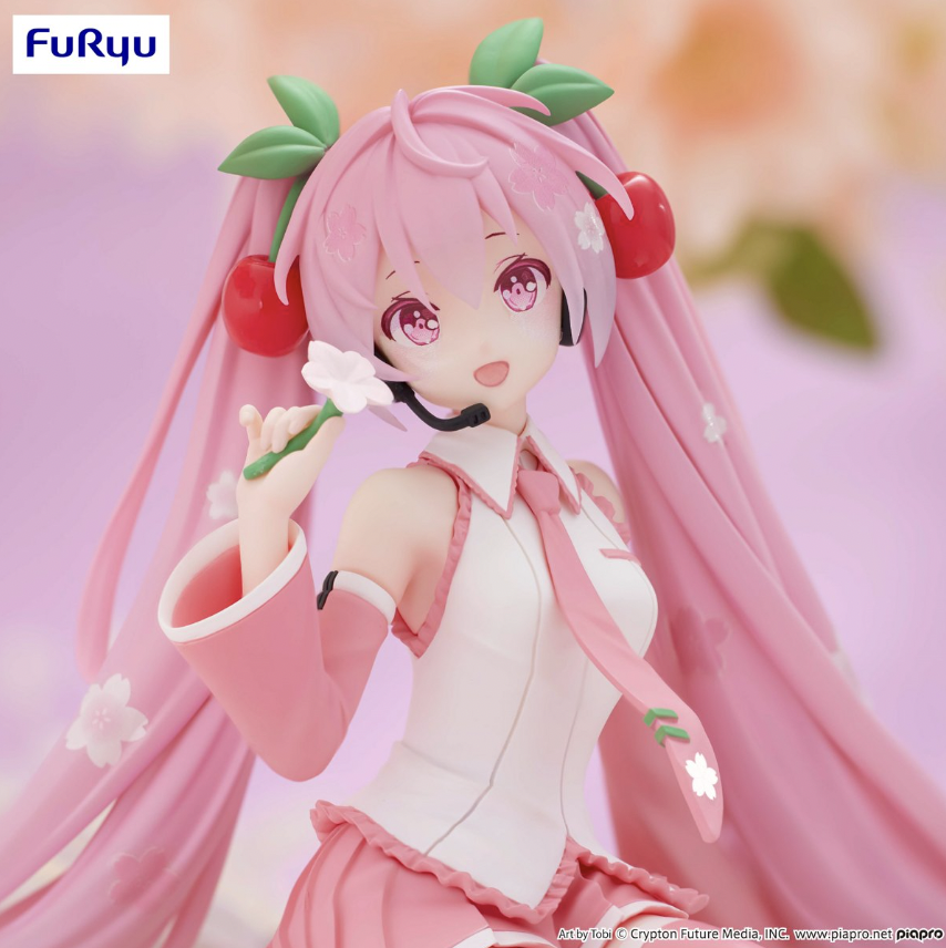 Фигурка Sakura Miku 2024 с пробкой для лапши появилась за пределами Японии