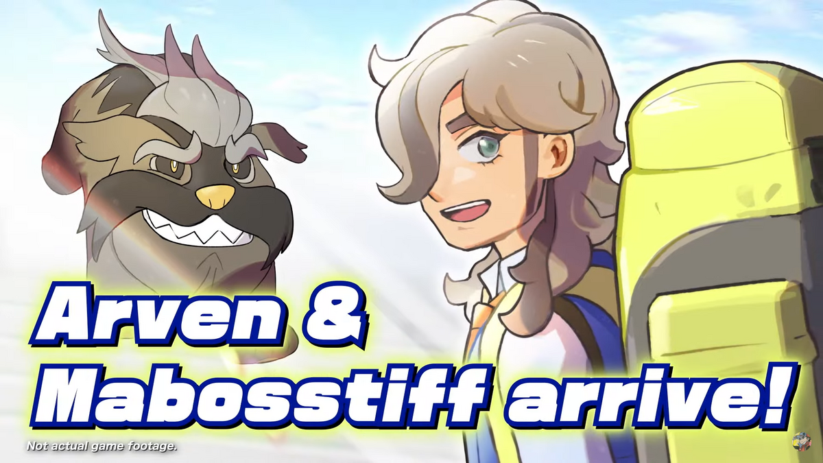 Arven & Mabosstiff Join Pokemon Masters EX as Sync Pair