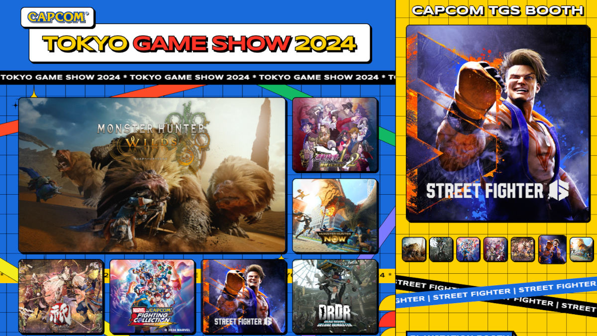 Capcom title lineup at Tokyo Game Show TGS 2024