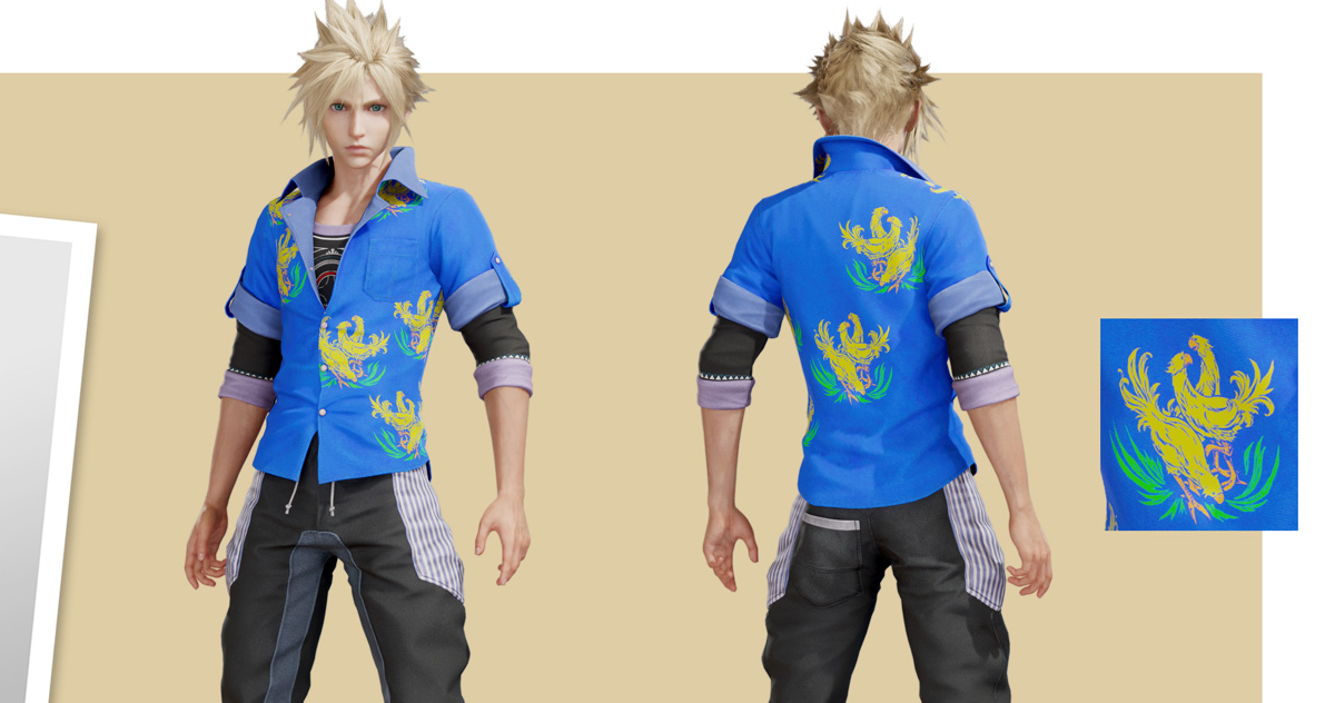 FFVII Rebirth Shows off Cloud’s Chocobo Shirt