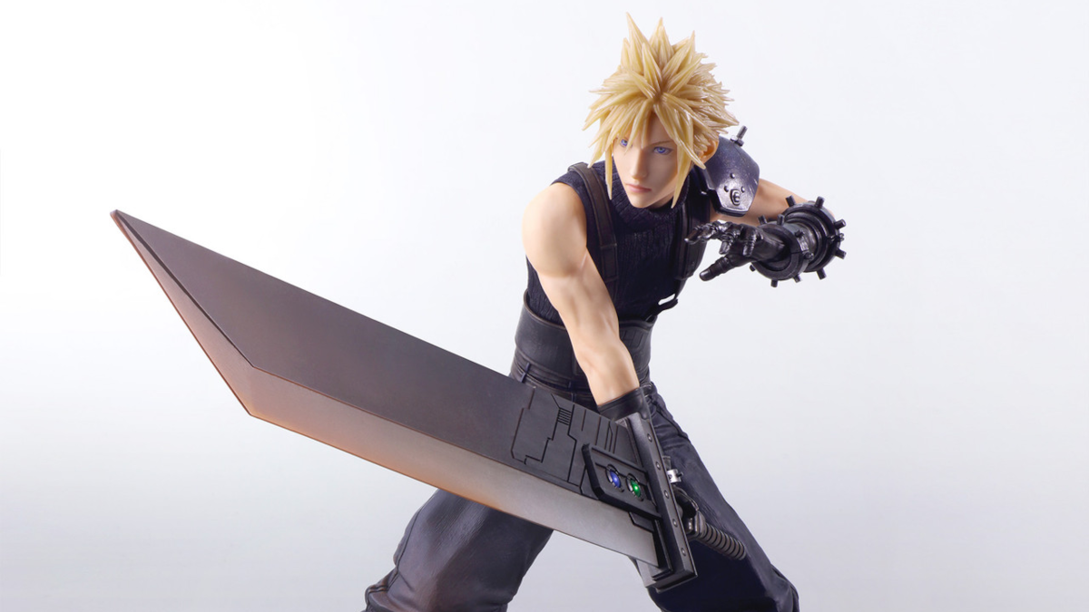 FFVII Rebirth Cloud Strife Static Arts Figure Revealed