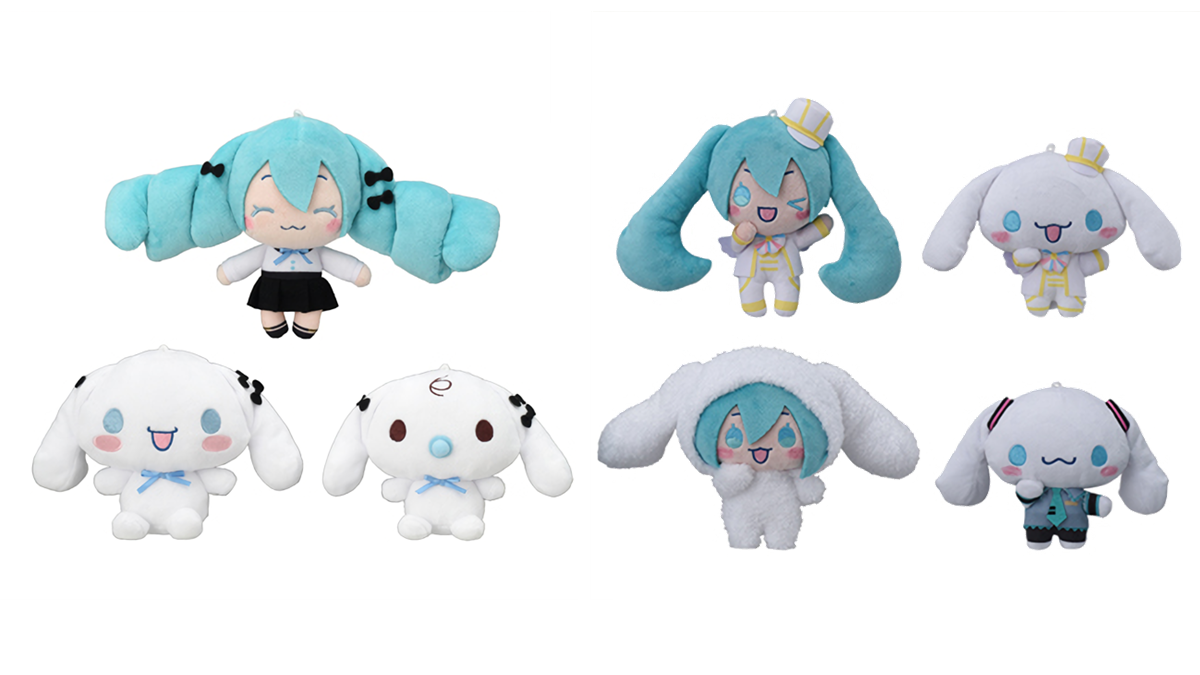 Hatsune Miku Cinnamoroll Plush Appear in Japanese Arcades