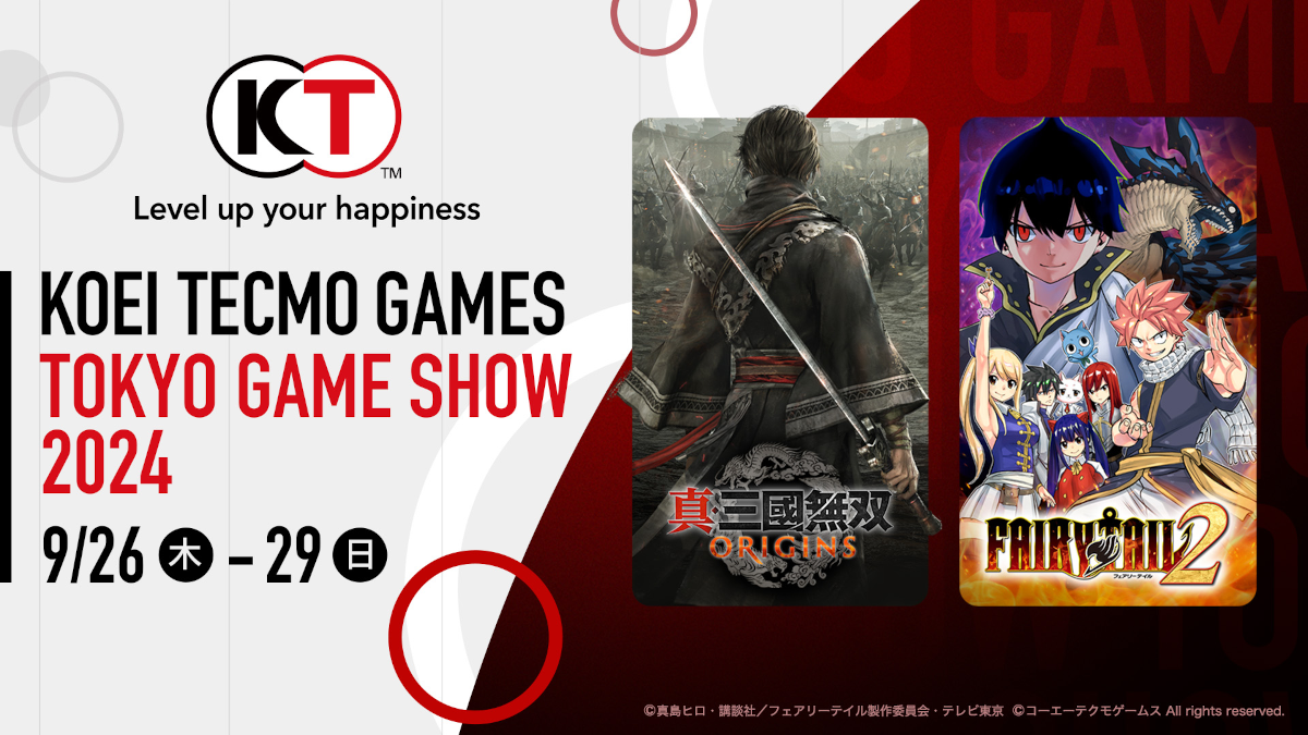 Koei Tecmo TGS 2024 Booth Will Have Fairy Tail 2 and DW Demos