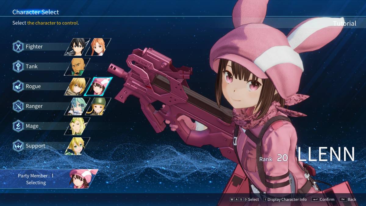 Sword Art Online Fractured Daydream Open Network Test has 9 characters