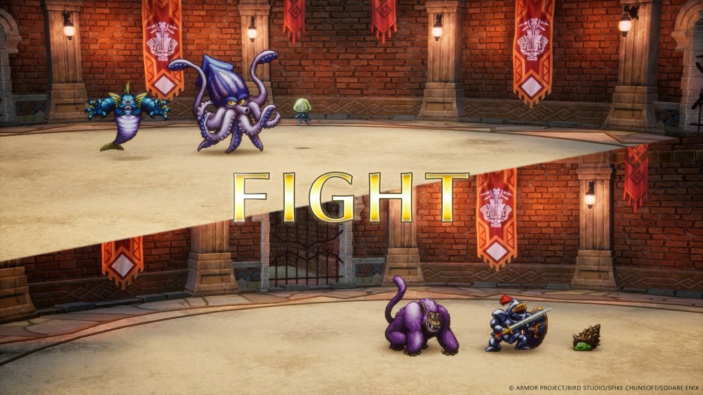 Dragon Quest 3 HD-2D Monster Wrangler Job Fights in Monster Arenas