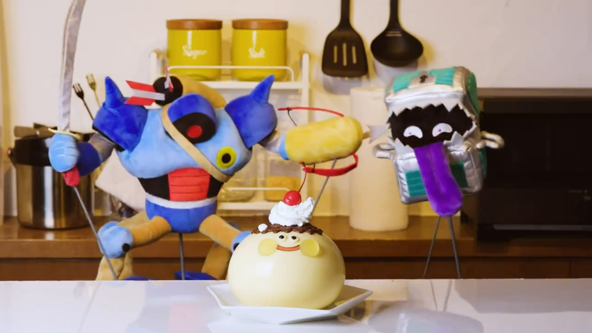 Las criaturas de Dragon Quest Monsters cocinan un pudín de limo