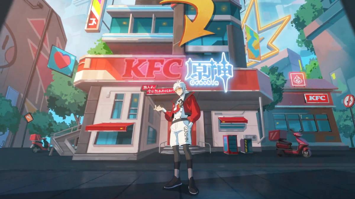 Genshin Impact KFC Anime Ad Stars Young Colonel Sanders