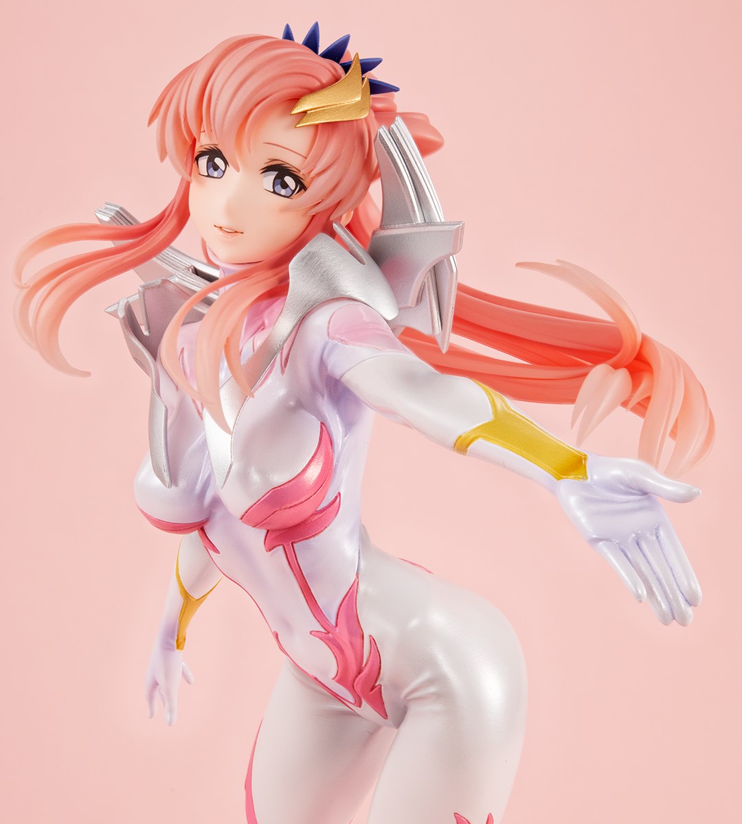 Gundam Girls Generation figure - SEED Freedom Lacus Clyne in pilot suit - close-up