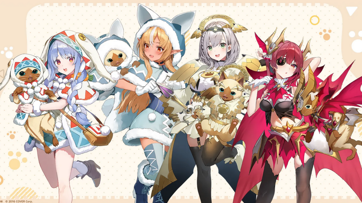 Los elementos de colaboración de Monster Hunter hololive aparecerán en Crane Games