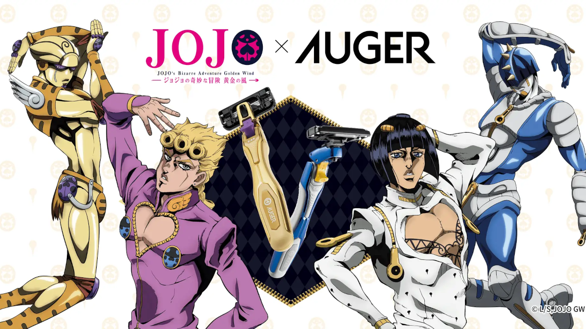 Auger revela la extraña aventura de JoJo: Golden Wind Razors