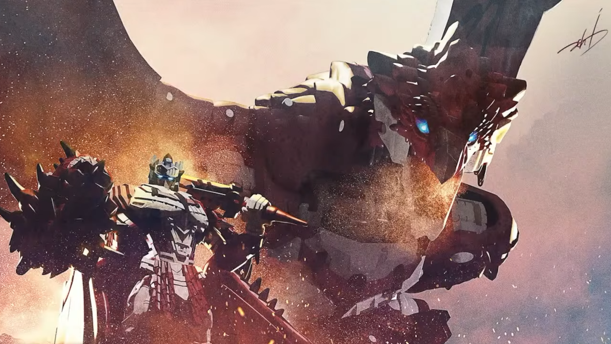 El juguete cruzado de Monster Hunter Transformers es Rathalos Prime