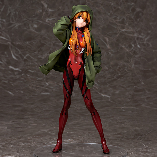 La nueva figura de Evangelion presenta a Asuka con una sudadera con capucha