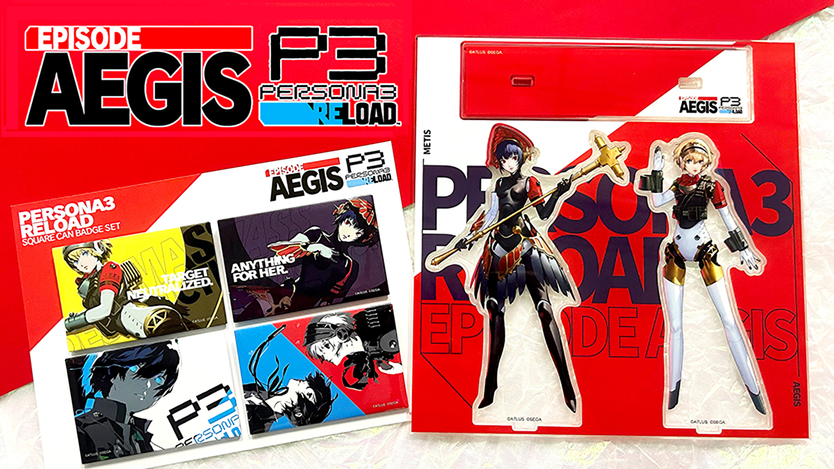 New Persona 3 Reload Pins, Acrylic Stand Feature Aigis & Metis