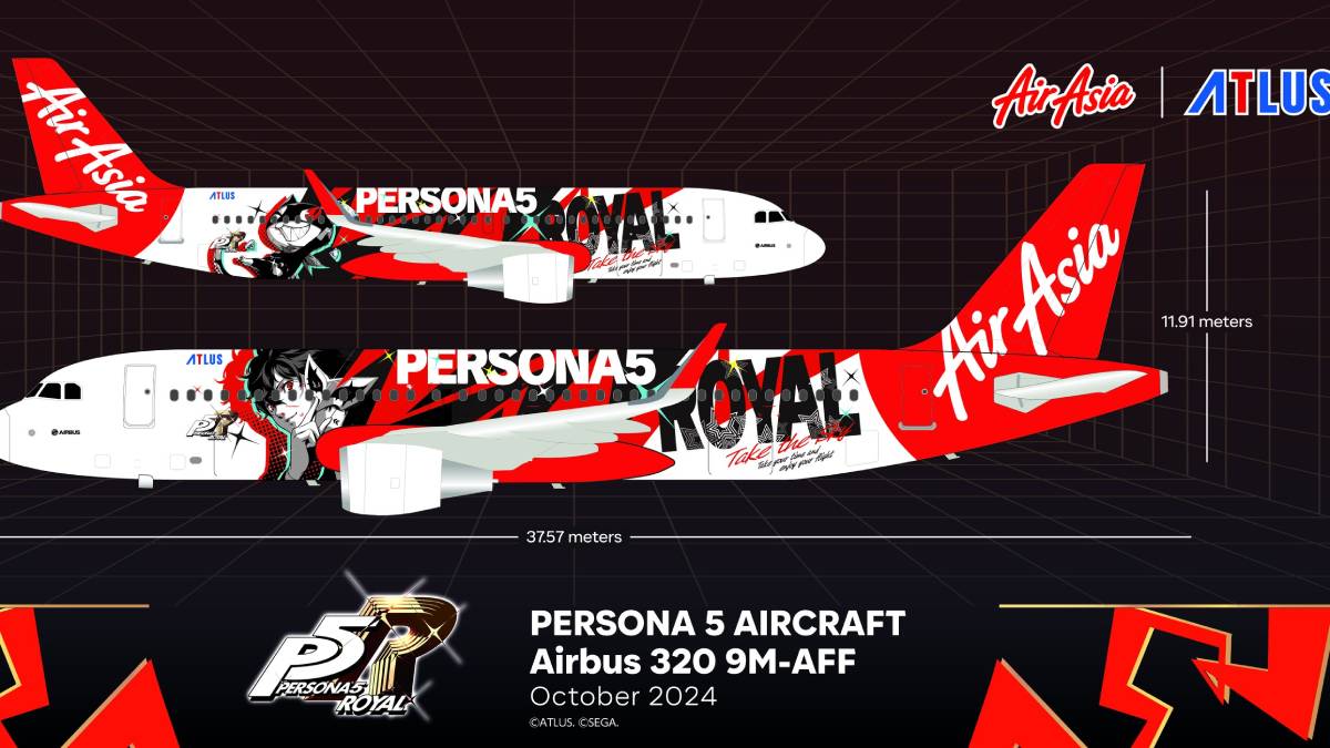 Persona 5 Royal AirAsia Plane Full Reveal Lands Next Month