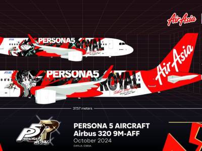 Persona 5 Royal AirAsia Plane Full Reveal Lands Next Month