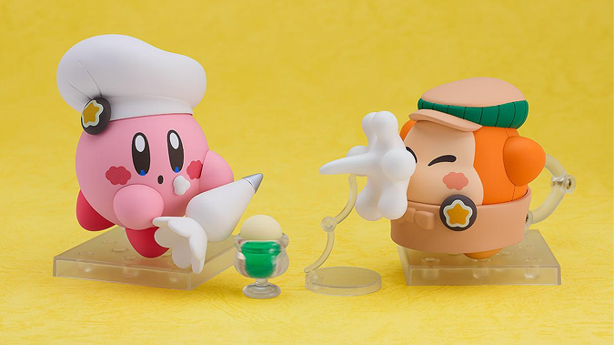 Kirby Cafe Kirby y Waddle Dee Nendoroids sirven cosas