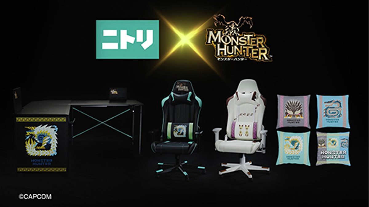 Monster Hunter Nitori Gaming Chairs Feature Zinogre and Felyne