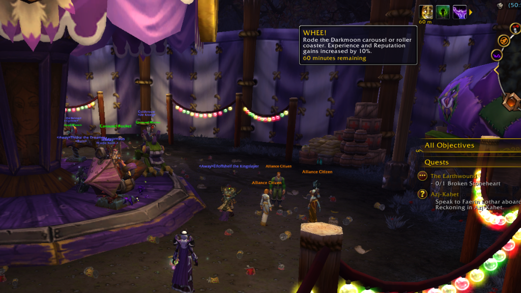 WoW Darkmoon Faire Whee! Buff