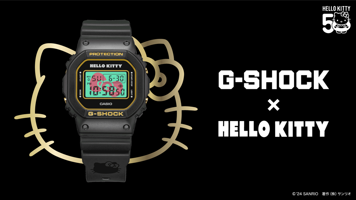 Casio Hello Kitty G-Shock Watch Features Her Bow