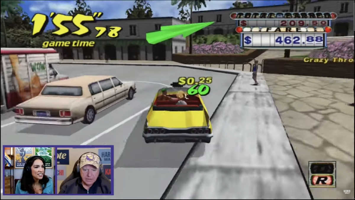 Тим Уолц сыграл в Crazy Taxi с AOC