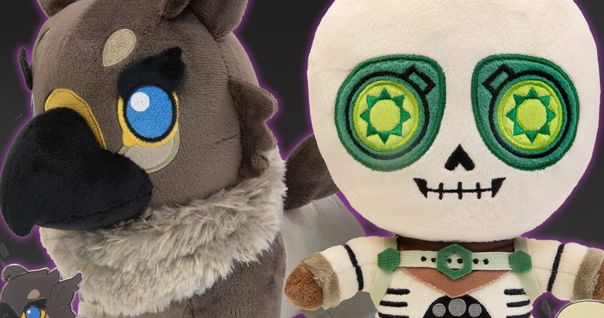 New Dragon Age Plushes Feature Baby Griffon and Manfred the Skeleton