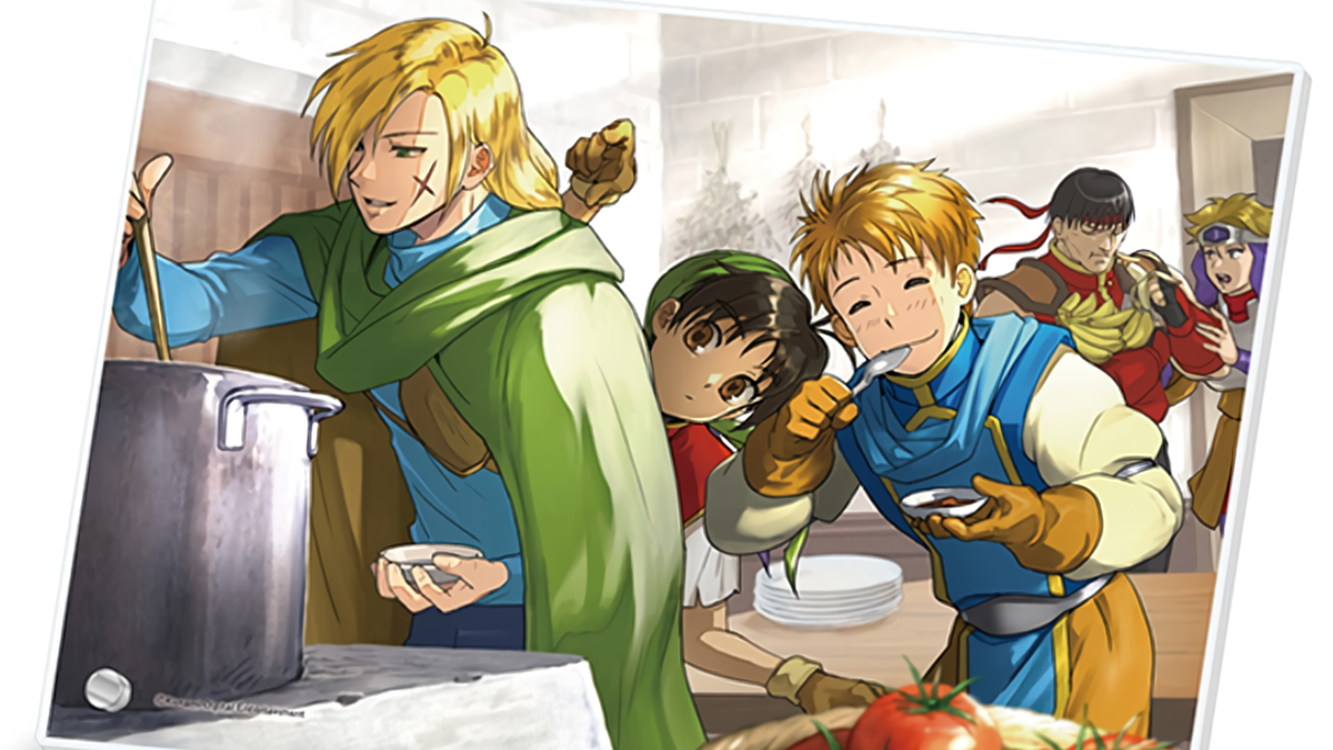 Gremio Makes Stew in Suikoden 1 and 2 Famitsu DX Pack