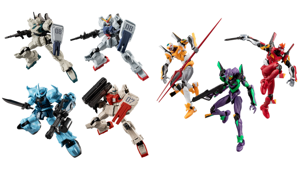 Gundam and Evangelion Shokugan Frame Toys Will Appear