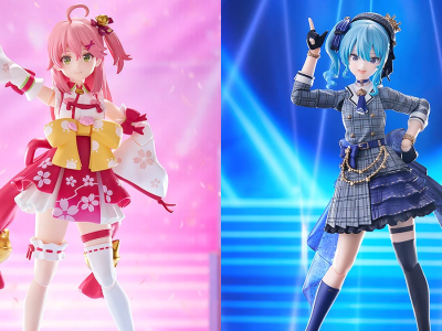 Hololive Figmas of Sakura Miko and Hoshimachi Suisei