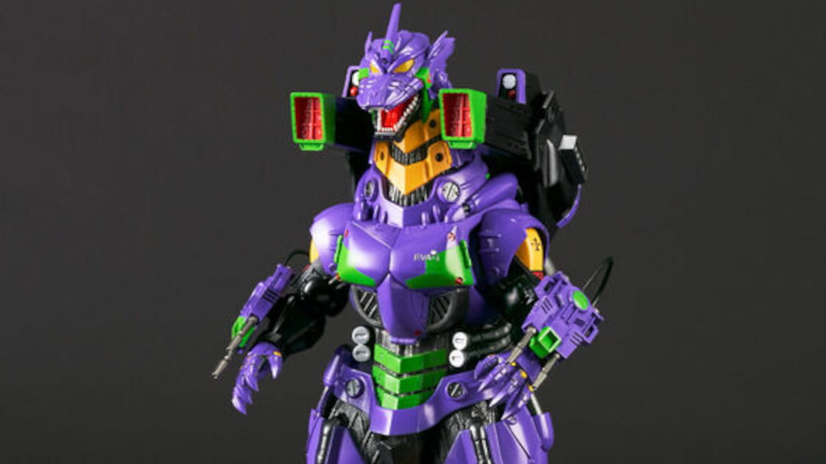 Mechagodzilla Kiryu Will Appear In Evangelion Unit-01 Colors