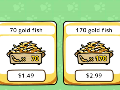 neko atsume 2 gold fish