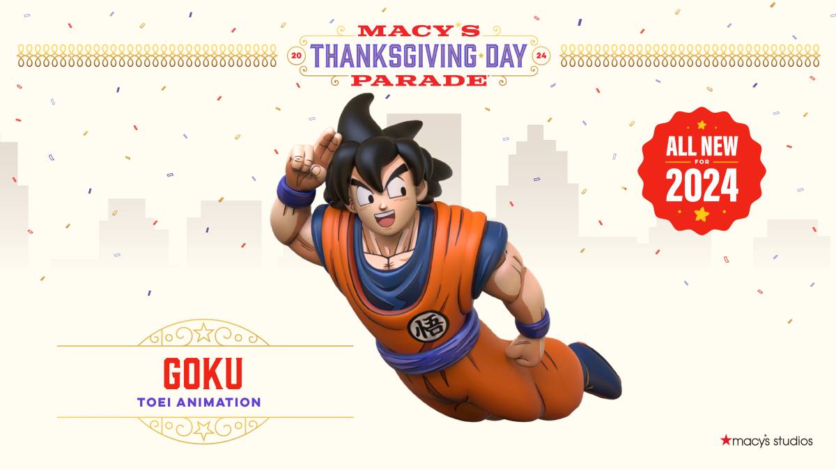 El nuevo globo de Dragon Ball Goku debuta en el desfile del Día de Acción de Gracias de Macy's