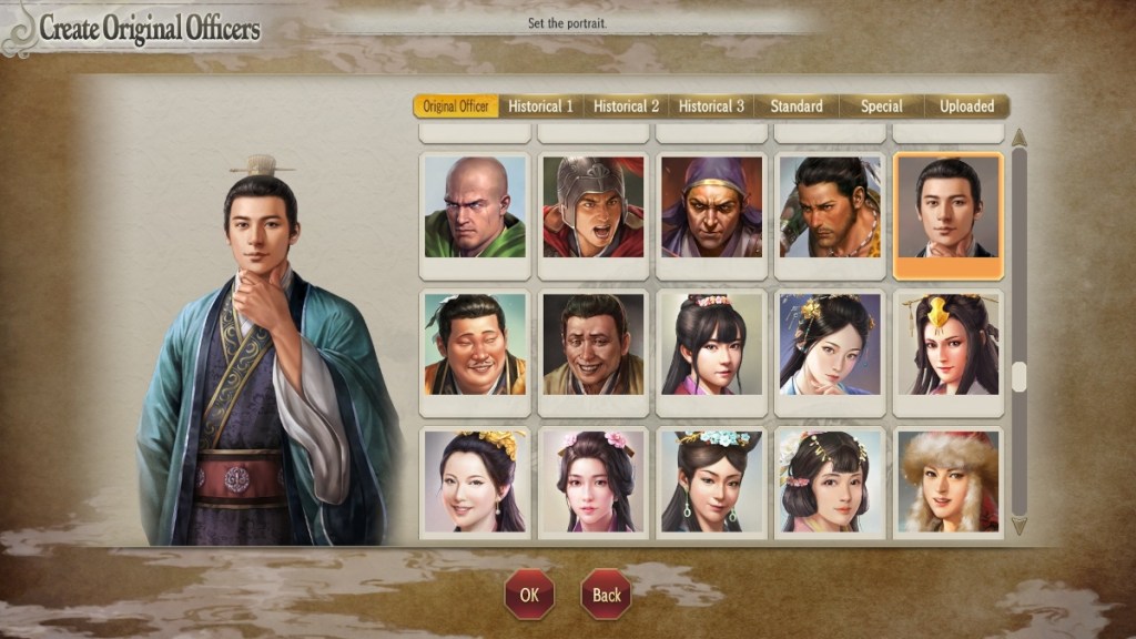 Romance of the Three Kingdoms ROTK 8 Remake review - Original character portraits