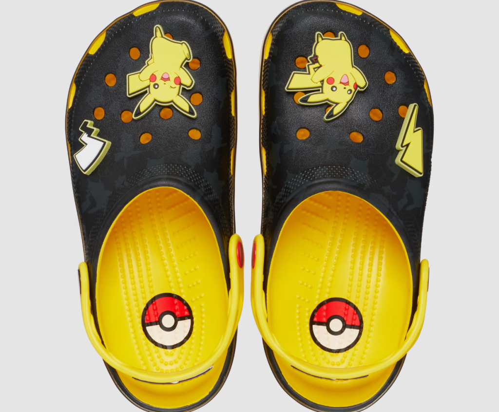 Pokémon Crocs disponibles en tallas para adultos y niños